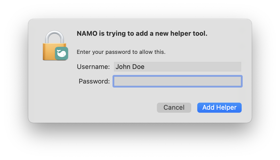 helper tool for mac